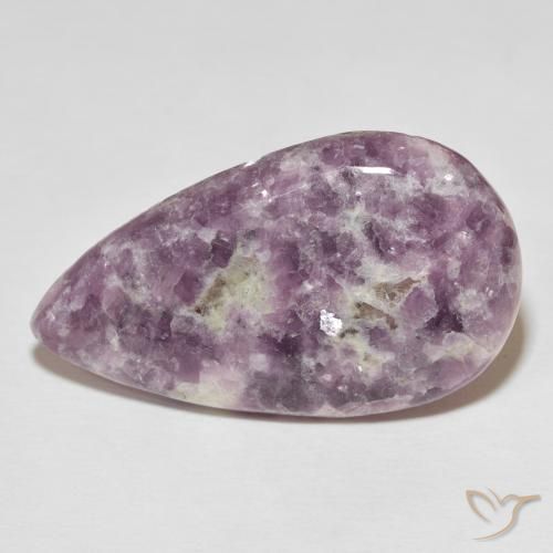 40.86ct Natural Multicolor Lepidolite, En forma de pera, Opaco