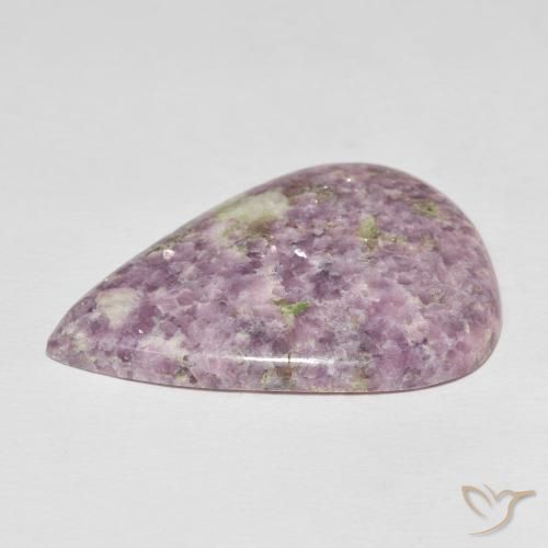 Lepidolite Multicolor natural de 40.40 ct, En forma de pera, Opaco
