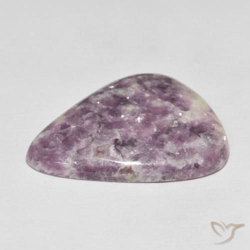 Lepidolite Multicolor natural de 33.16 ct, En forma de pera, Opaco
