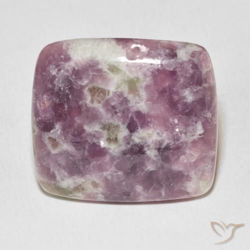 24.29ct Natural Multicolor Lepidolite, Forma Cojín, Opaco