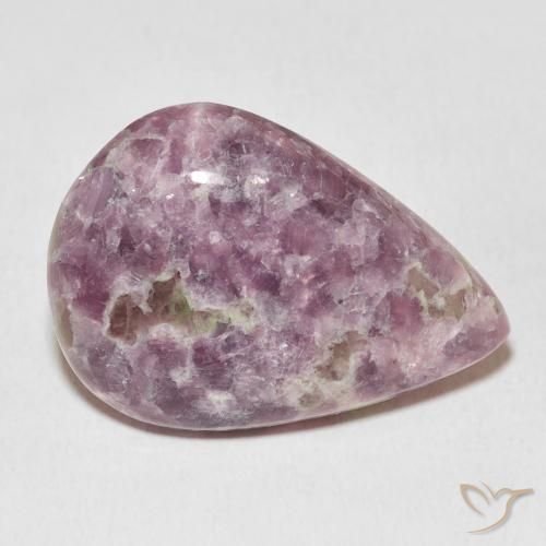 Lepidolite Multicolor natural de 20.96 ct, En forma de pera, Opaco