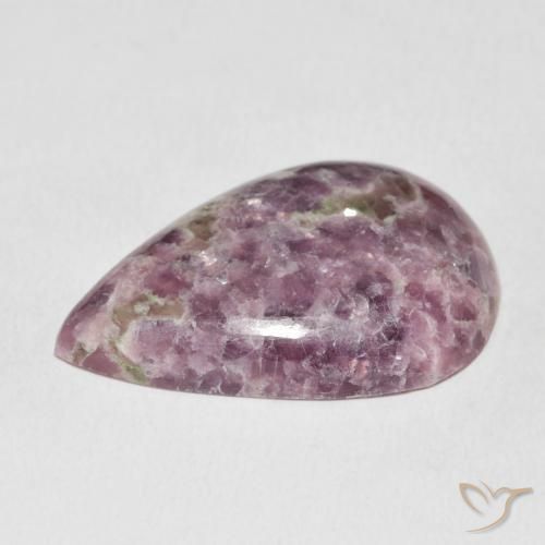 Lepidolite Multicolor natural de 20.96 ct, En forma de pera, Opaco