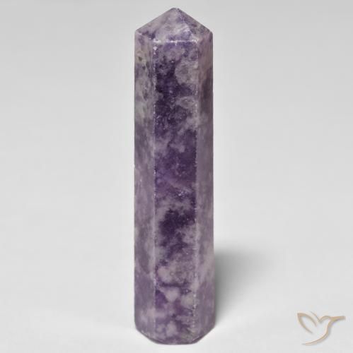 Lepidolite Violeta oscuro natural de 27.55 ct, Elegante, Opaco