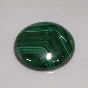 Malaquita verde natural de 41,41 ct, corte redondo, opaco