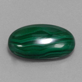 Malaquita verde natural de 13,10 ct, corte óvalo, opaco