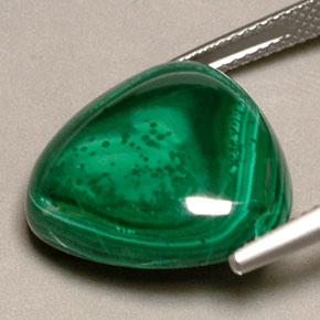 Malaquita verde natural de 22,53 ct, trillón, opaco