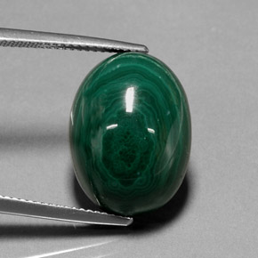 Malaquita verde natural de 22,99 ct, corte óvalo, opaco
