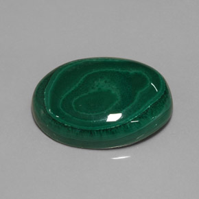 Malaquita verde natural de 29,59 ct, corte óvalo, opaco