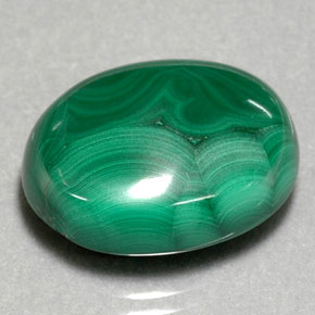 Malaquita verde natural de 29,39 ct, corte óvalo, opaco