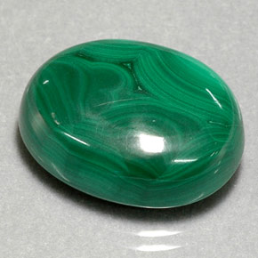 Malaquita verde natural de 29,39 ct, corte óvalo, opaco