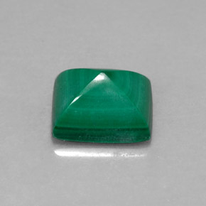 Malaquita Verde multicolor natural de 1.58 ct, Corte Baguette, Opaco