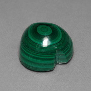 Malaquita verde natural de 12,10 ct, forma de corazón, opaco