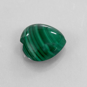 Malaquita verde natural de 8,74 ct, forma de corazón, opaco
