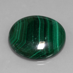 Malaquita verde natural de 38,87 ct, corte redondo, opaco