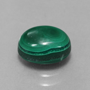 Malaquita verde natural de 2,09 ct, corte óvalo, opaco