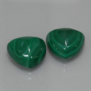 Gemas de malaquita verde natural de  ct, trillón, opaco