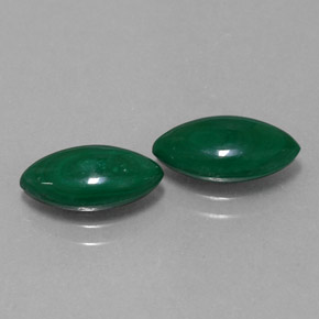 Gemas de malaquita verde natural de  ct, marquesa, opaco