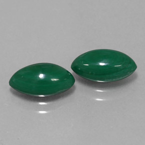 Gemas de Malaquita Verde multicolor natural de  ct, Marquesa, Opaco