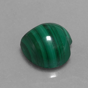 Malaquita verde natural de 4,38 ct, forma de corazón, opaco
