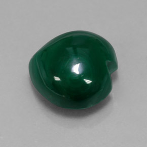 Malaquita verde natural de 8,58 ct, forma de corazón, opaco