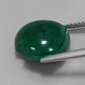 Malaquita verde natural de 8,58 ct, forma de corazón, opaco