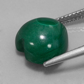 Malaquita verde natural de 7,11 ct, forma de corazón, opaco