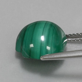Malaquita verde natural de 8,67 ct, forma de corazón, opaco