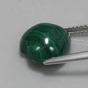 Malaquita verde natural de 6,26 ct, forma de corazón, opaco