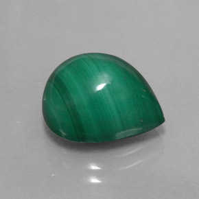 Malaquita verde natural de 9,50 ct, en forma de pera, opaco