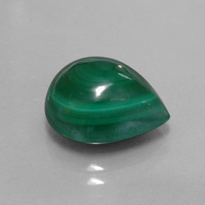 Malaquita verde natural de 8,16 ct, en forma de pera, opaco