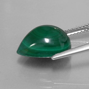 Malaquita verde natural de 8,16 ct, en forma de pera, opaco
