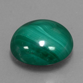 Malaquita verde natural de 8,54 ct, corte óvalo, opaco