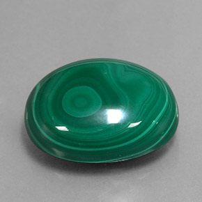 Malaquita verde natural de 21,79 ct, corte óvalo, opaco