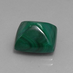 Malaquita verde natural de 9,52 ct, baguette, opaco