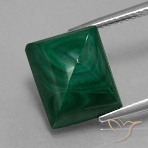 12.33ct Natural Verde pino Malaquita, Corte Baguette, Opaco