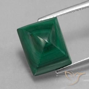13.07ct Natural Verde Malaquita, Corte Baguette, Opaco