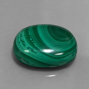 Malaquita verde natural de 16,61 ct, corte óvalo, opaco