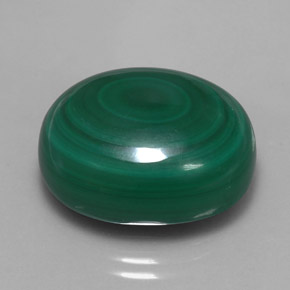 Malaquita verde natural de 33,16 ct, corte óvalo, opaco