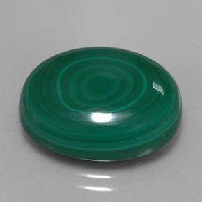 Malaquita verde natural de 18,06 ct, corte óvalo, opaco