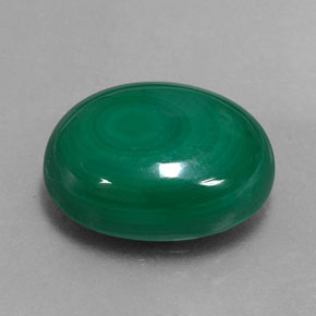 Malaquita verde natural de 13,11 ct, corte óvalo, opaco
