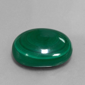 Malaquita verde natural de 17,95 ct, corte óvalo, opaco