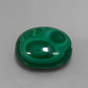 Malaquita verde natural de 14,79 ct, corte óvalo, opaco
