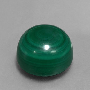 Malaquita verde natural de 15,62 ct, corte redondo, opaco