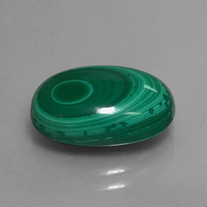 Malaquita verde natural de 6,72 ct, corte óvalo, opaco