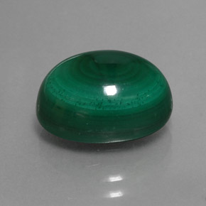 Malaquita verde natural de 8,38 ct, corte óvalo, opaco