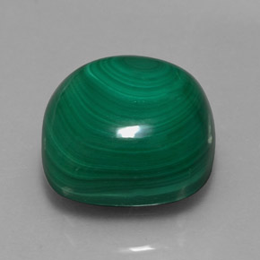 Malaquita verde natural de 15,20 ct, corte cojín, opaco