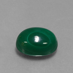 Malaquita verde natural de 3,17 ct, corte óvalo, opaco