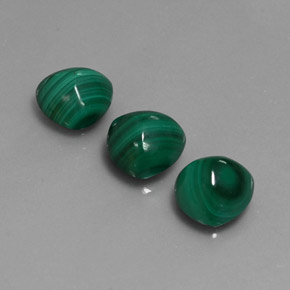 Gemas de malaquita verde natural de  ct, trillón, opaco