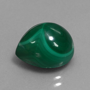 Malaquita verde natural de 8,20 ct, en forma de pera, opaco