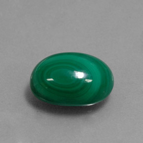 Malaquita verde natural de 4,97 ct, corte óvalo, opaco